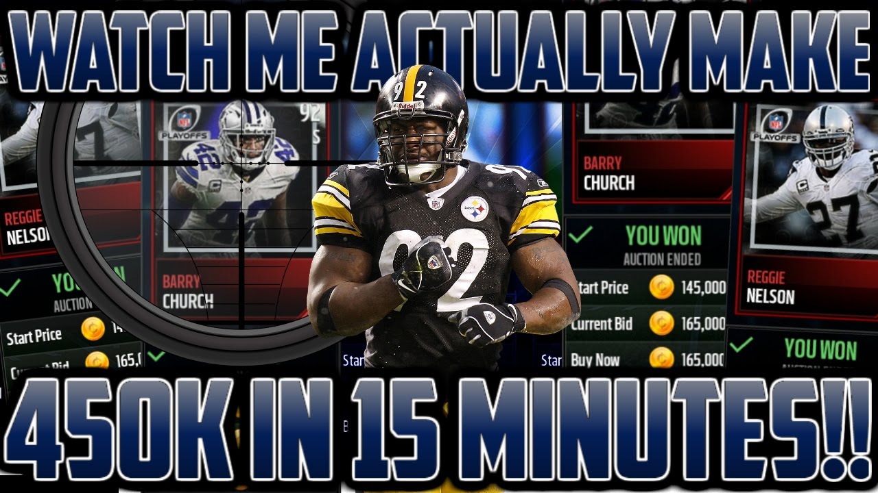 100% NOT CLICKBAIT!! 450K MADE IN 15 MINUTES!! THE GREATEST MADDEN 