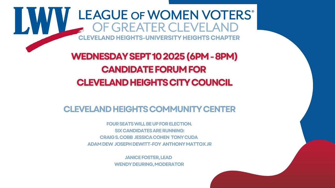 Cleveland Heights City Council Candidate Forum
