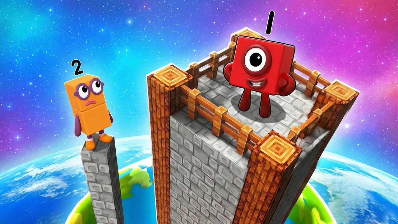 Numberblocks Play +1 Blocks Every Second in Roblox!