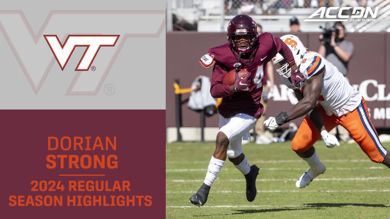Dorian Strong 2024 Regular Season Highlights | Virginia Tech CB