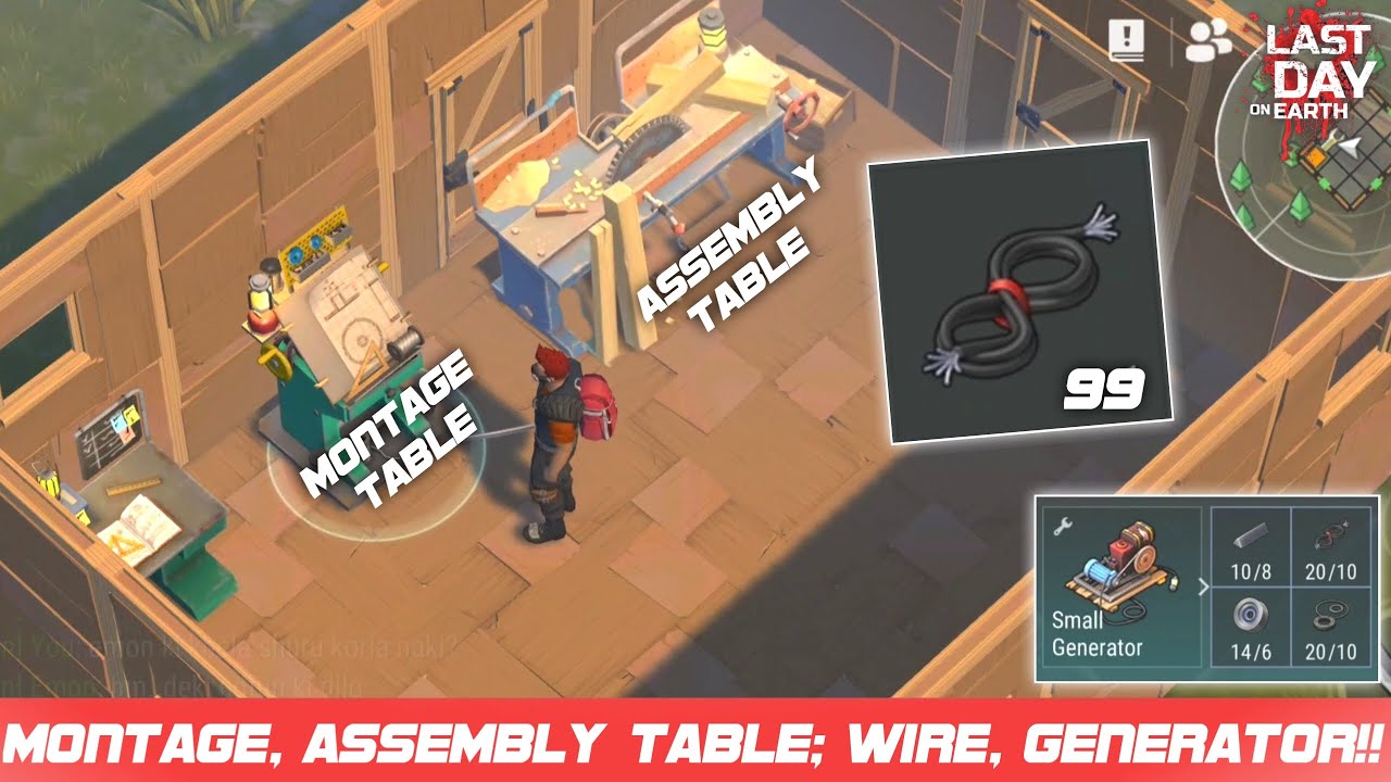 How To Construct 🏗️ Generator, Montage Table, Assembly Table, Aluminium Wire | Last Day On Earth