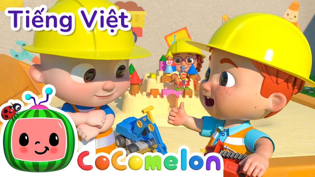 B&agrave;i H&aacute;t Xe X&acirc;y Dựng - CoComelon Vietnamese | Phim hoạt h&igrave;nh thiếu nhi | Moonbug Tiếng Việt