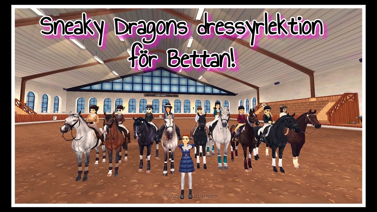 Sneaky Dragons dressyrlektion för Bettan!