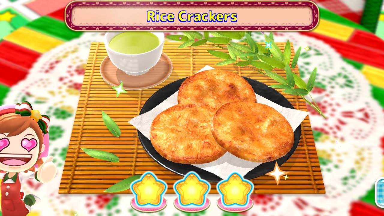 Cooking mama cuisine recipe #112 NO COMMENTARY// rice crackers 
