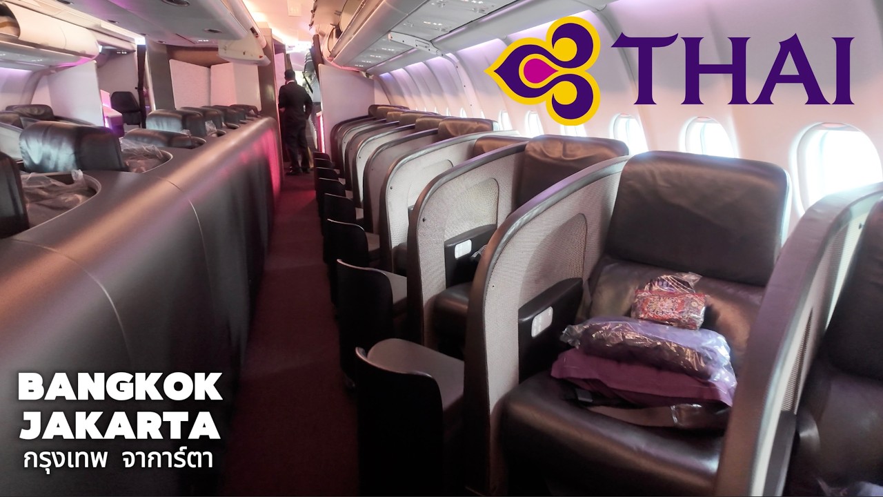 Обзор самых жалуемых кресел бизнес-класса Thai Airways! | A330 BKK–CGK