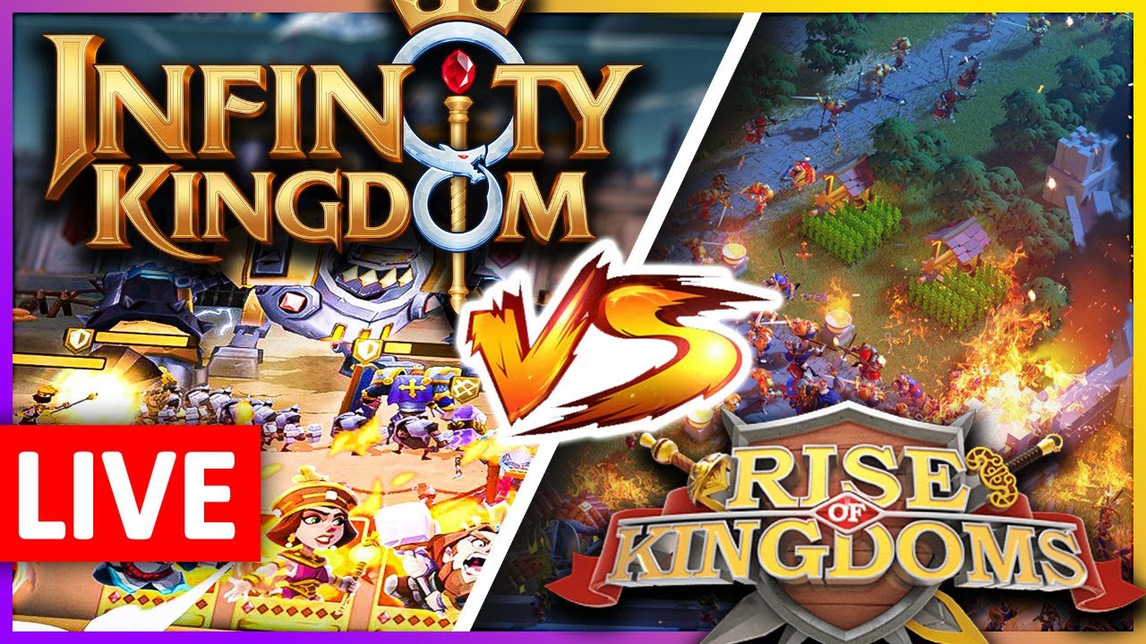 Infinity Kingdom VS Rise of Kingdoms: Let's Test! 🔴 LIVE