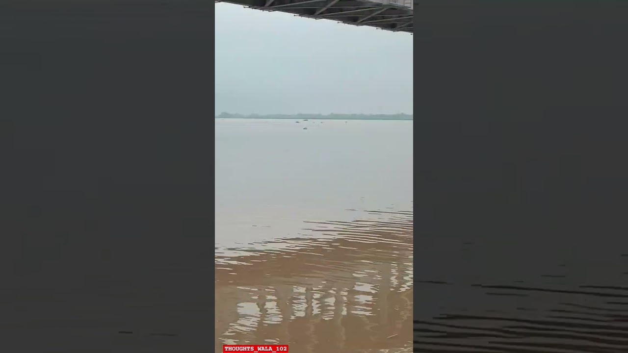 FLOOD SITUATION IN PATNA GANGA RIVER #trending #patna #bihar #biharnews #flood #patnagangaghat #view