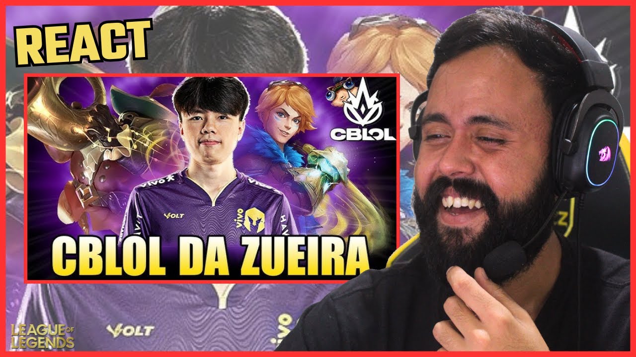 REACT BRONZIOCRE: O NÍVEL de GAMEPLAY NUNCA ANTES VISTO no BRASIL - CBLOL DA ZUEIRA