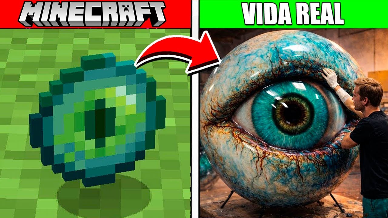Minecraft Mobs na VIDA REAL! (Animais, Itens, Blocos)