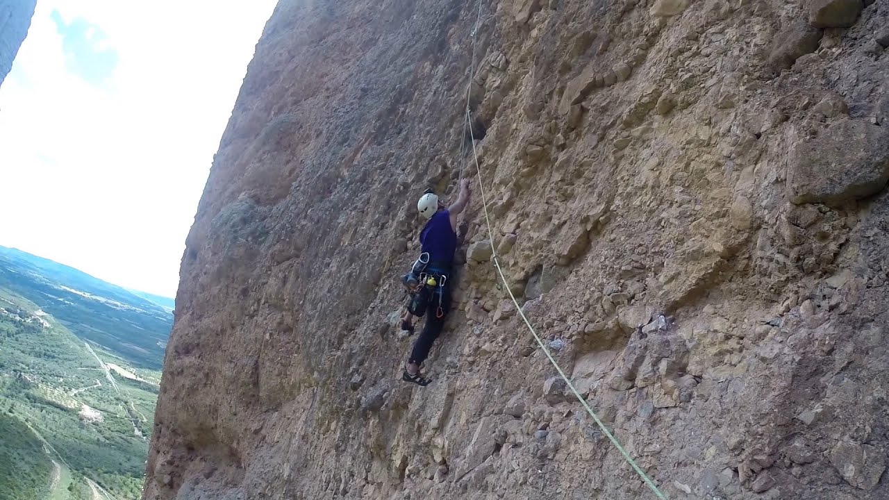 Vía Directa As Cimas 6c 300m, al Fire, Mallos de Riglos Full HD.