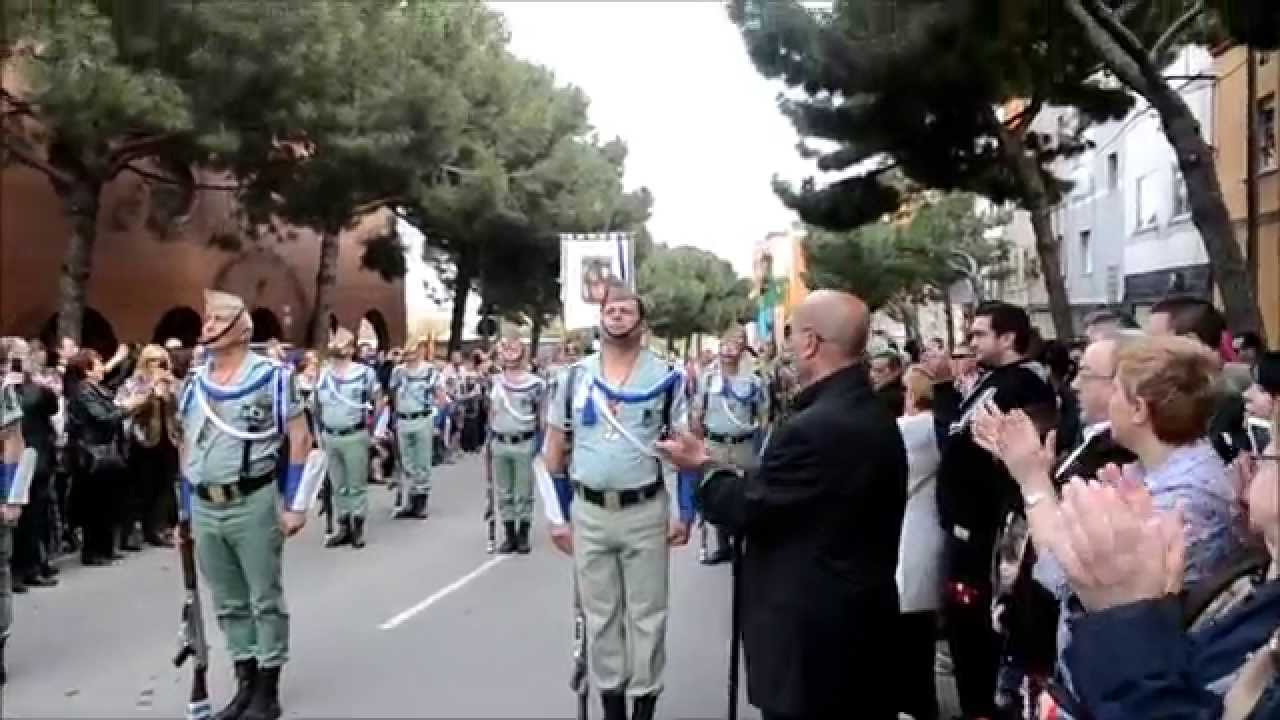 El Cristo de la Buena Muerte con su Legión. Viernes Santo. Hospitalet