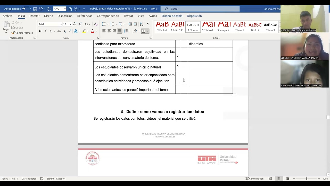 Analizar y dar sugerencias para mejorar la clase 