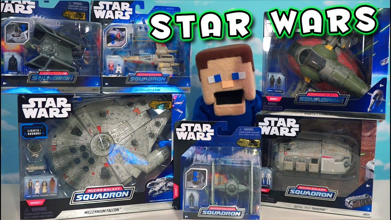 Star Wars Micro Galaxy Squadron Ships Complete Series 1 Toy Unboxing!