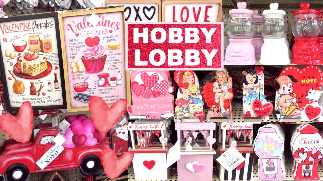 HOBBY LOBBY VALENTINES DAY DECOR SHOP WITH ME 2022!