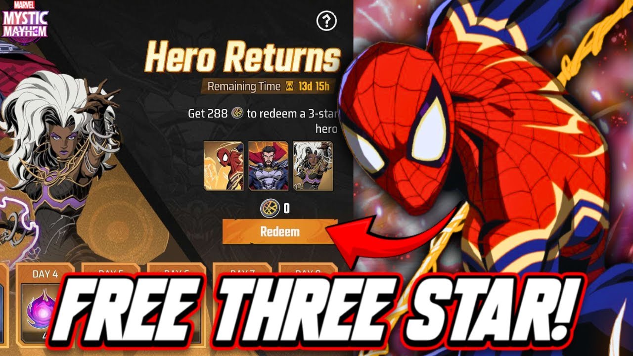 [Marvel Mystic Mayhem] БЕСПЛАТНЫЙ ТРЕХЗВЕЗДОЧНЫЙ ПЕРСОНАЖ!! БОЛЬШИЕ НАГРАДЫ ЗА ВОЗВРАЩЕНИЕ В ИГРУ!!