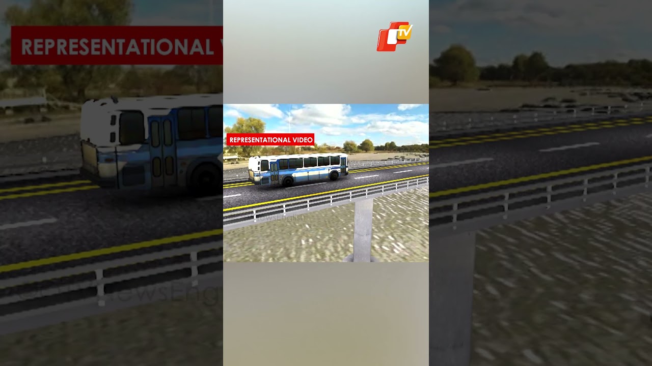 Graphics Video: Bus Dangles Off Bridge Over Mahanadi In Cuttack's Banki Area
