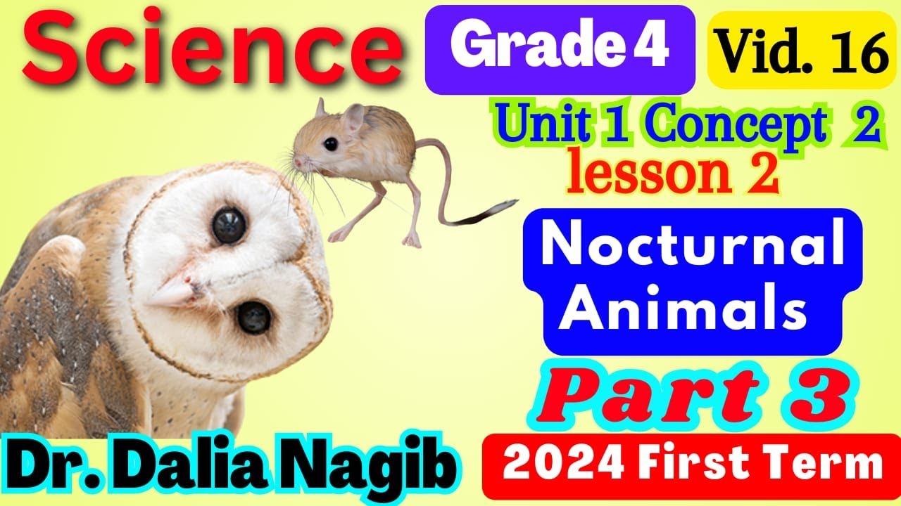 ساينس رابعه ابتدائي ترم اول  - Science  Grade 4  Nocturnal Animals Concept 2 Lesson 2 Part 3