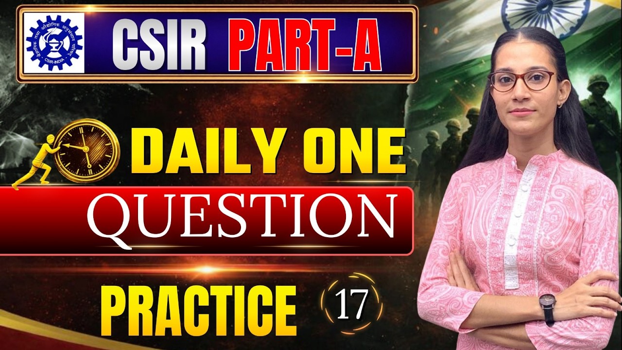Daily One Question Practice || Part A || CSIR-NET LIFESCIENCE |#apnasapnajrf