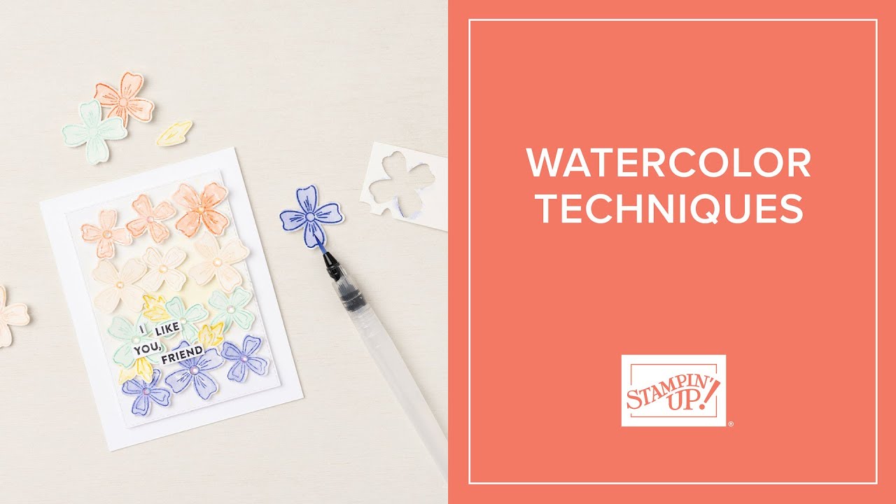 Watercolor Techniques: Cardmaking, Paper Watercolor, and DIY Painting Methods with Stampin’ Up!