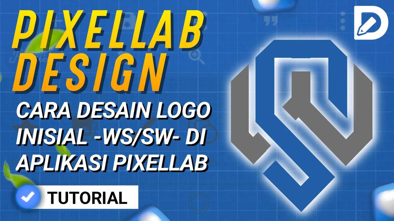 Cara Desain Logo Inisial WS / SW di Pixellab | Tutorial Logo Keren dan Simpel!