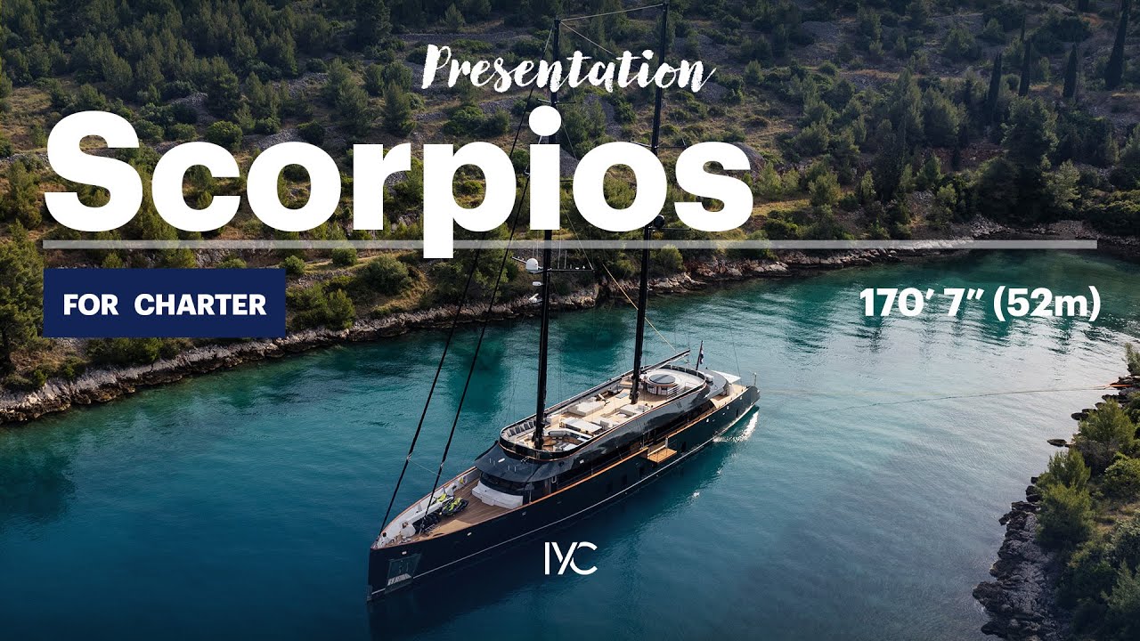 SCORPIOS | The modern 171' (52m) motorsailing icon | For charter with IYC