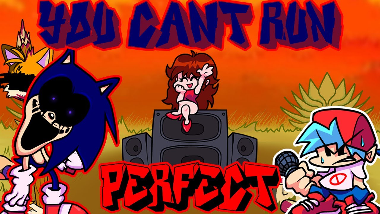 Friday Night Funkin' - Perfect Combo - Sonic.exe You Can't Run (Fanmade) Mod [HARD]