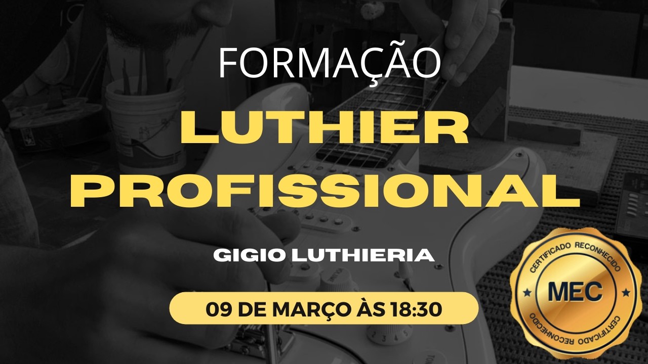 Live de Abertura das Inscrições Formação Luthier Profissional + Tira-Dúvidas