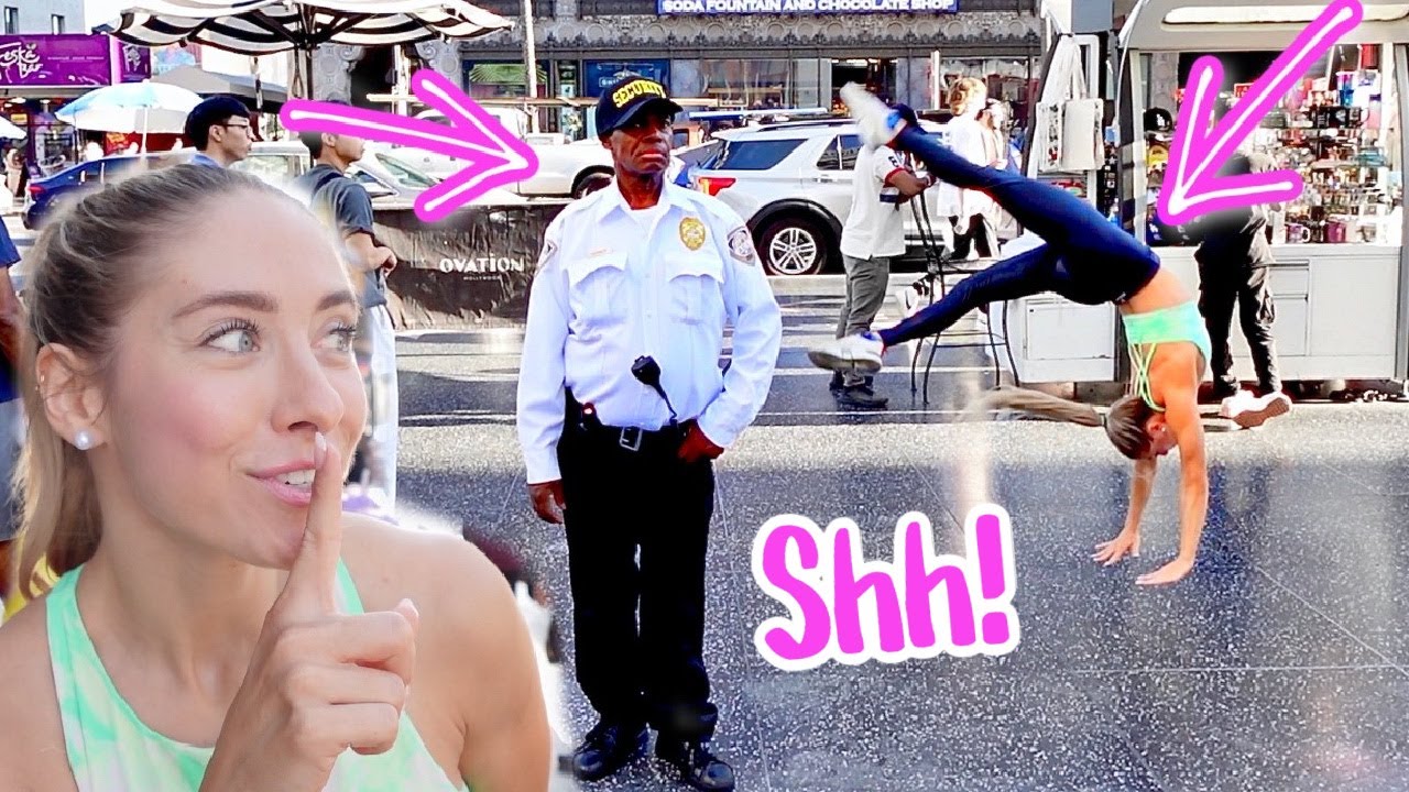 SNEAKY FLIPS on HOLLYWOOD BLVD!