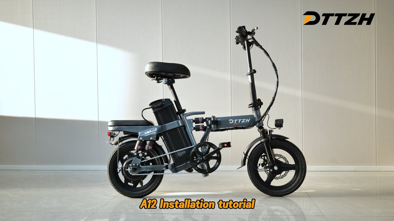 Installation video for the DTTZH A12 ebike。