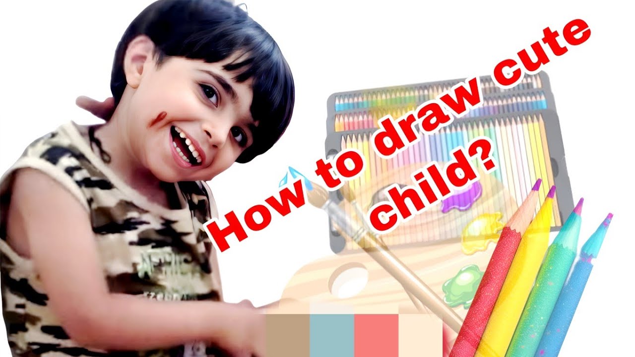 🎨Colored Pencil Drawing Tutorial (Part1) | Cute Child Portrait Step by Step | MahArtDrawingTutorials