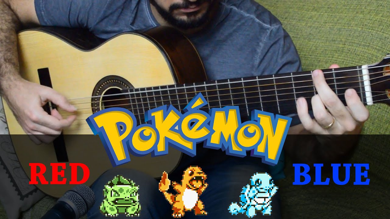 Pokémon Red & Blue Theme (Game Boy) - Fingerstyle Guitar (Marcos Kaiser) #121
