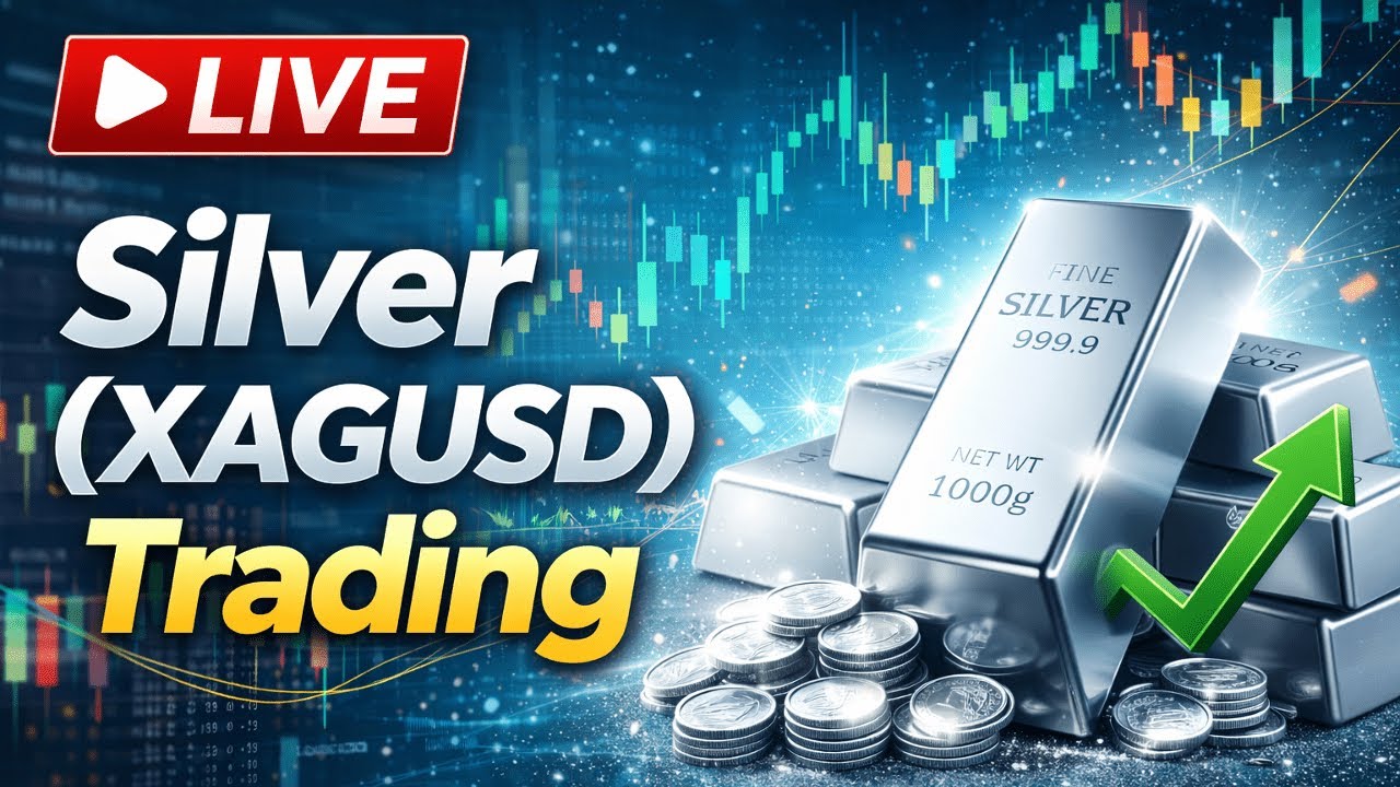 Live Silver (XAGUSD) Trading & Technical Analysis - My Trading Strategy