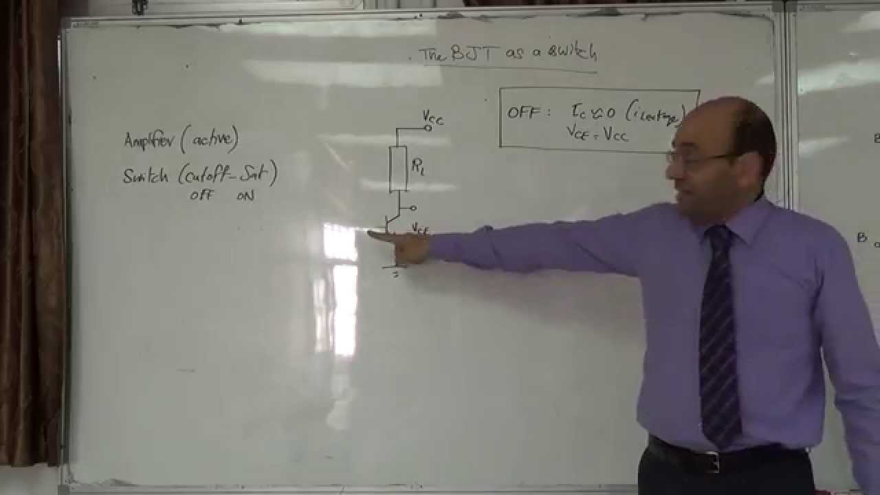 The Bipolar Junction Transistor II: Use as a switch, 18/9/2014
