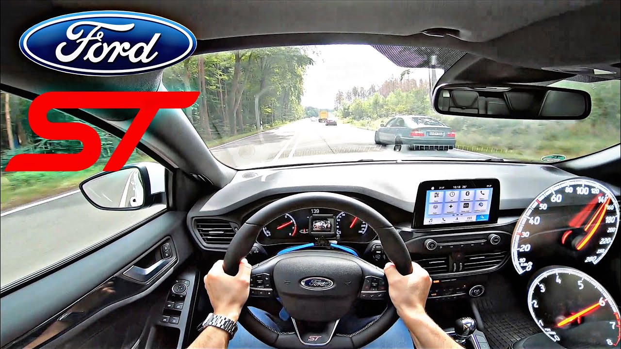 2020 Ford Focus ST 280 HP POV Country Road Drive Sound Test