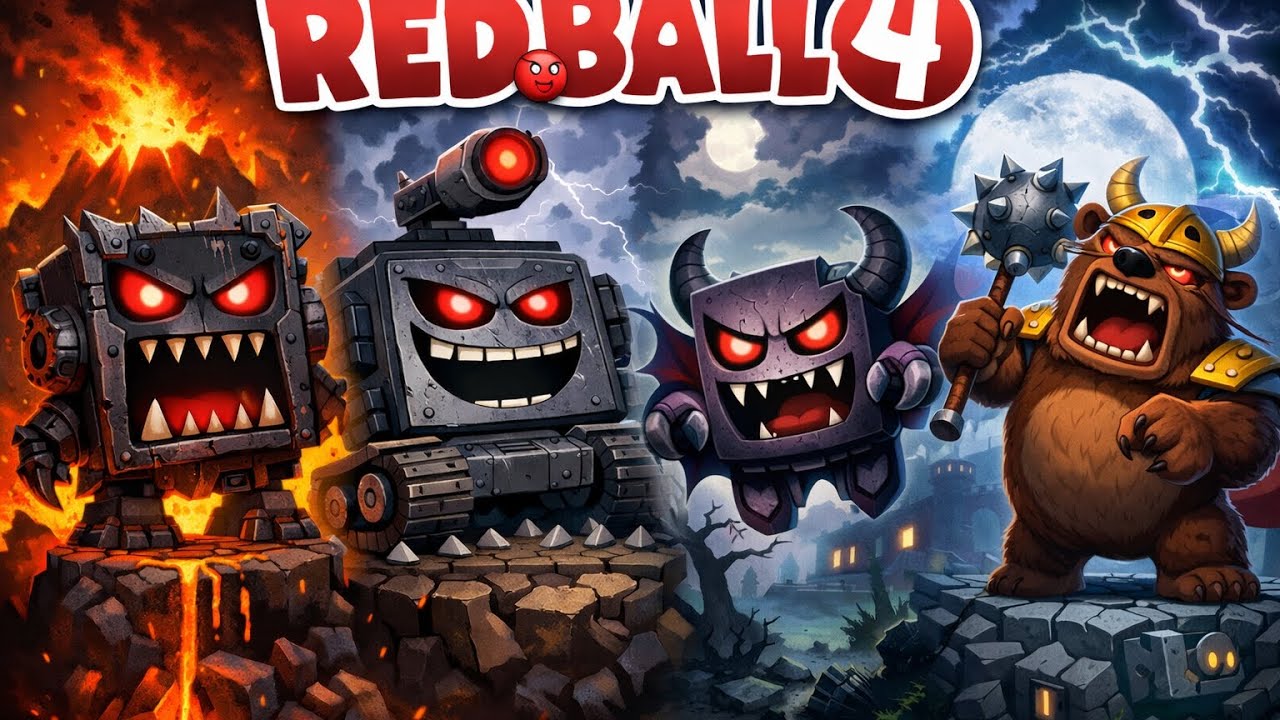 REDBALL 4 Tüm boss'ları yendim 