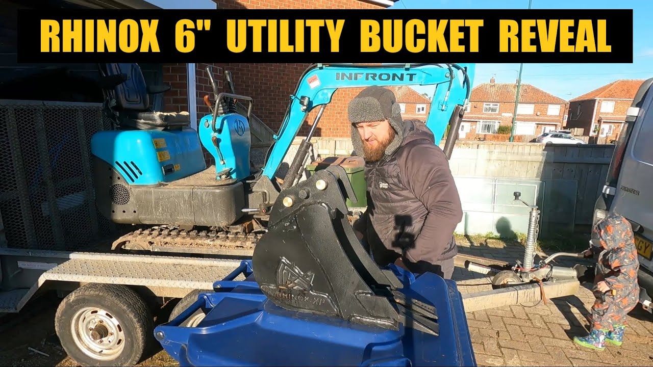 RHINOX UTILITY BUCKET - a welcome addition to the Chinese mini diggers tool box
