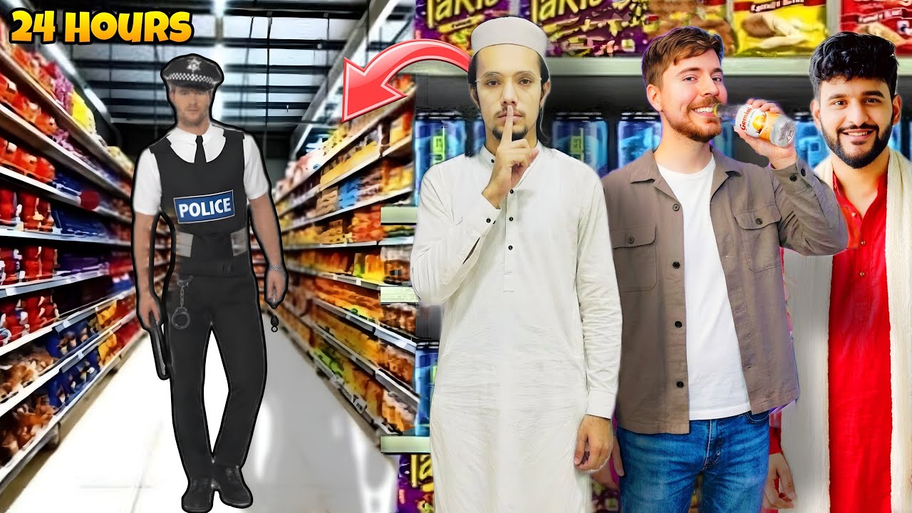 We survived in a supermart in 24 hours! 😱