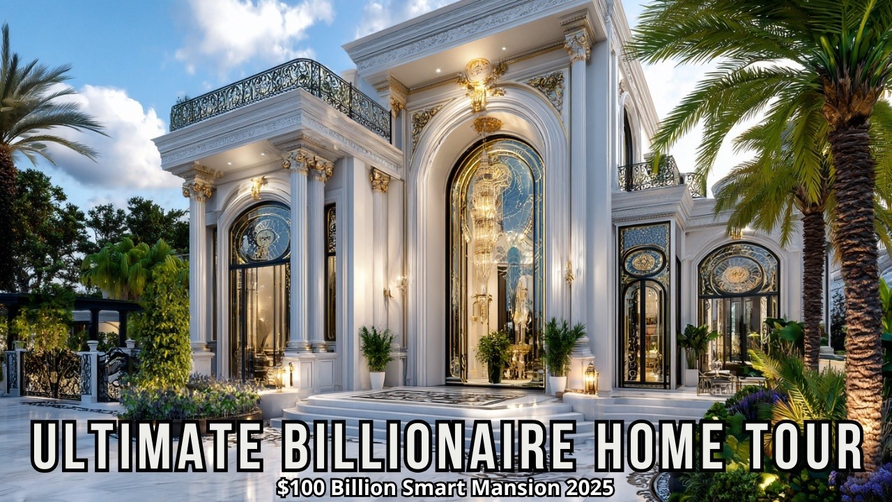Ultimate Billionaire Home Tour:  $100 Billion Smart Mansion 2025