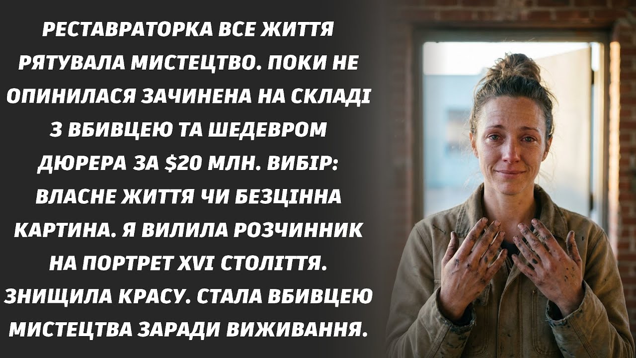 Реставраторка знищила шедевр за $20 млн, щоб вижити | Я вбила картину Дюрера.