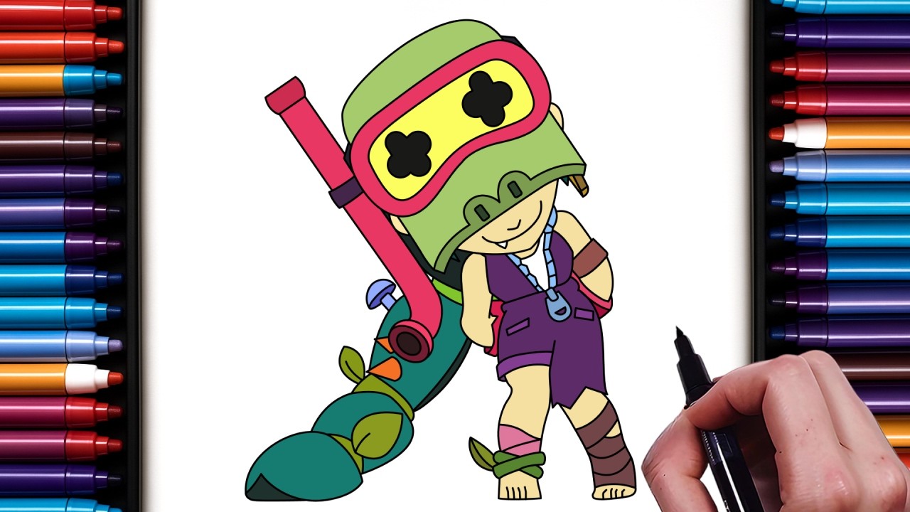 How to Draw Alli From Brawl Stars | New Mythic Brawler | Step-by-Step Drawing Tutorial