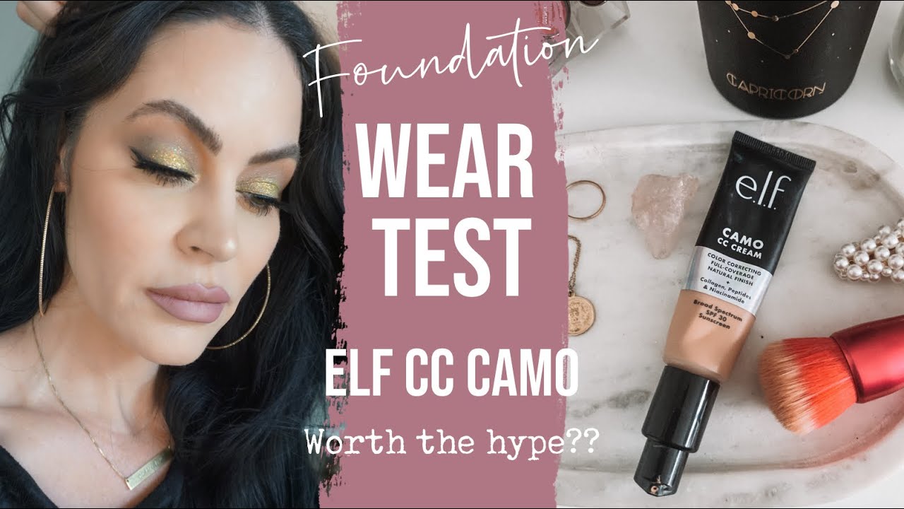 ELF CAMO CC FOUNDATION WEAR TEST | WORTH THEY HYPE?? (yep)