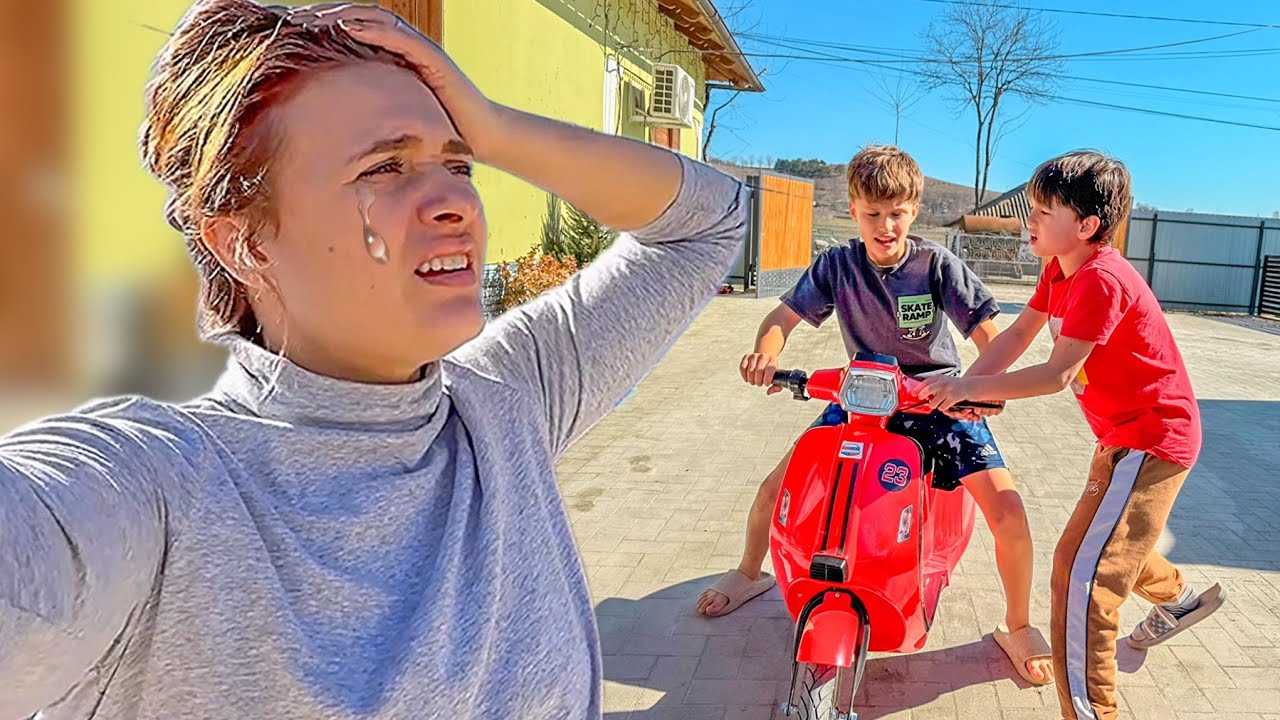 Au STRICAT SCUTERUL?😱/ Copiii s-au CERTAT😢