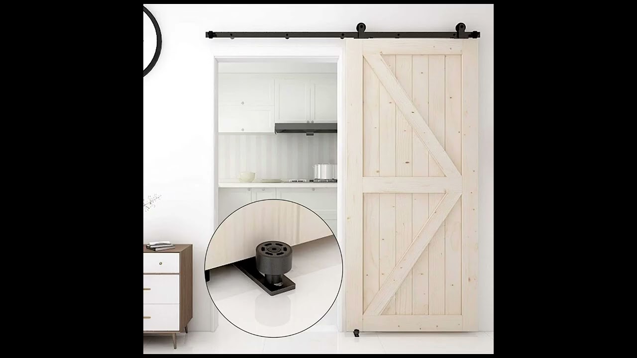 Sliding Barn Door Floor Guide I Wall Mounted Adjustable Roller Floor Guide  for Sliding Door