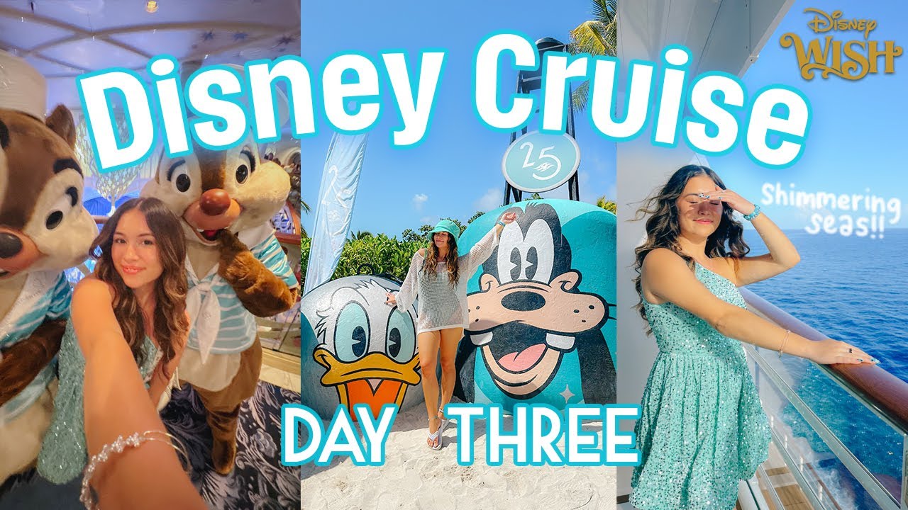 День 3 круиза Disney - День мерцающих морей!! Кастауэй-Кей, Эренделл, вечер 25-го числа ✨💙