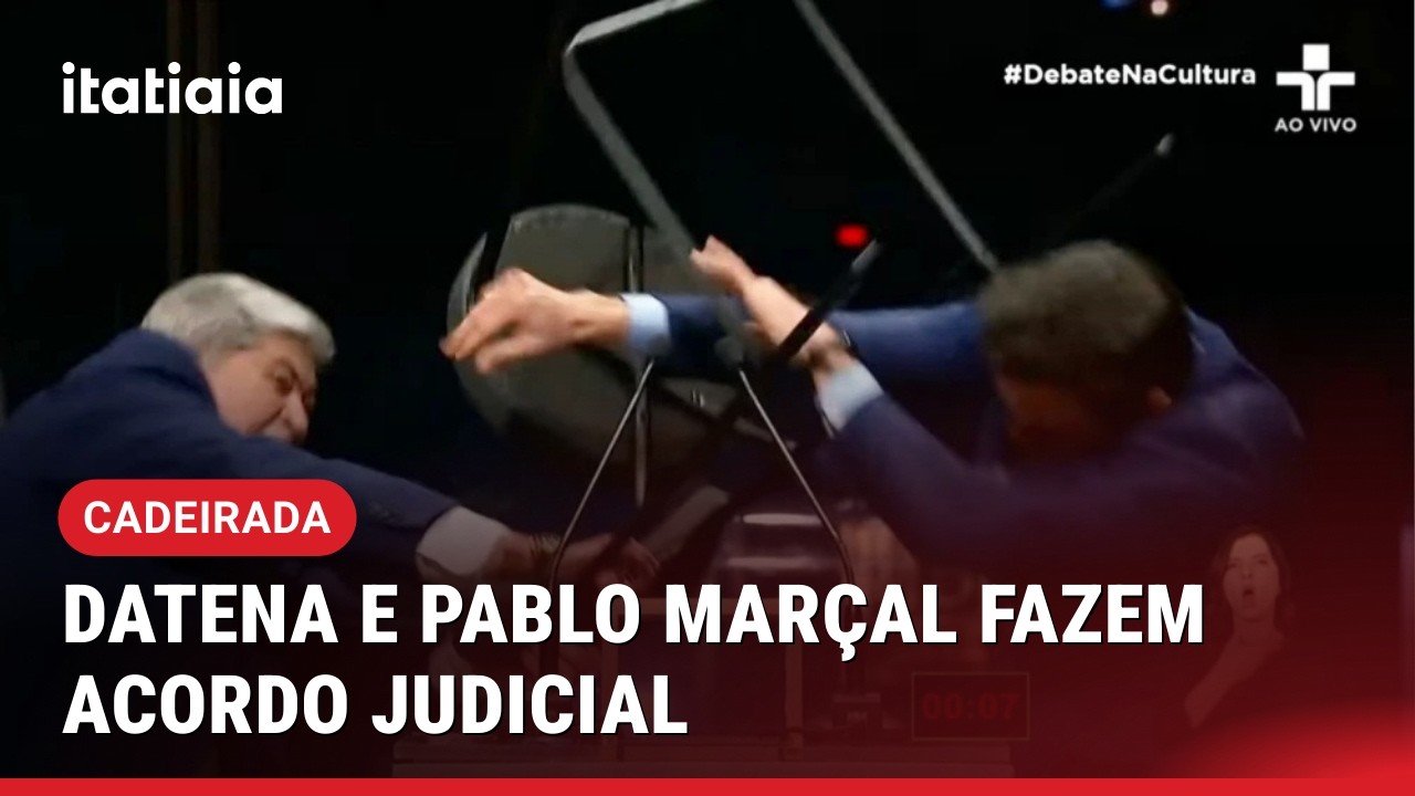 CADEIRADA DE DATENA EM PABLO MAR&Ccedil;AL TEM DESFECHO NA JUSTI&Ccedil;A COM ACORDO CONFIDENCIAL
