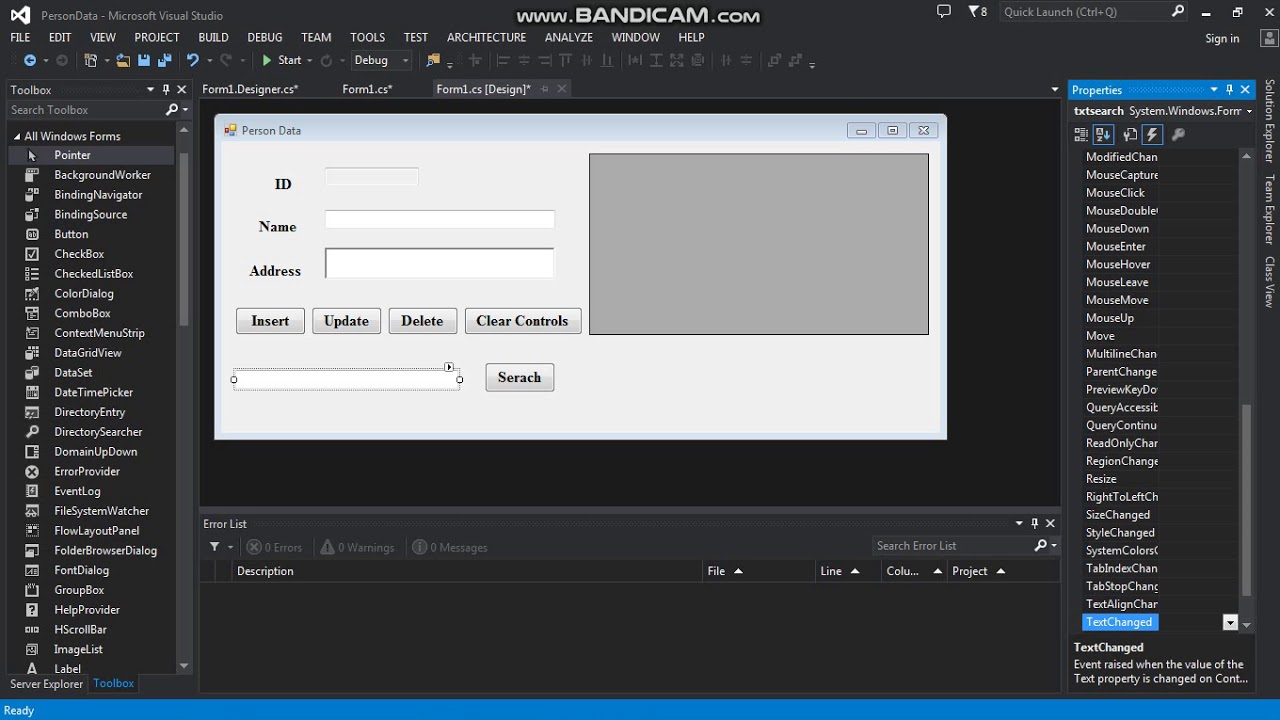 Search DataGridview Data using TextBox in c#