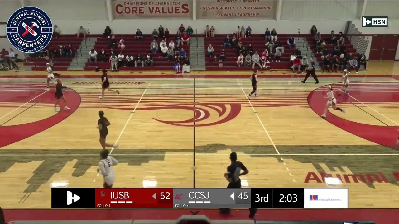 CCSJ Women's Basketball Vs IU South Bend 2nd Half- Kyle Mathas