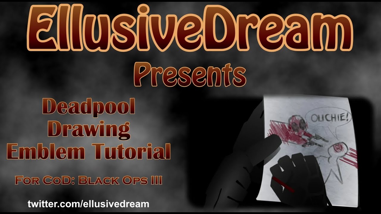 Deadpool Drawing CoD Emblem Tutorial by EllusiveDream