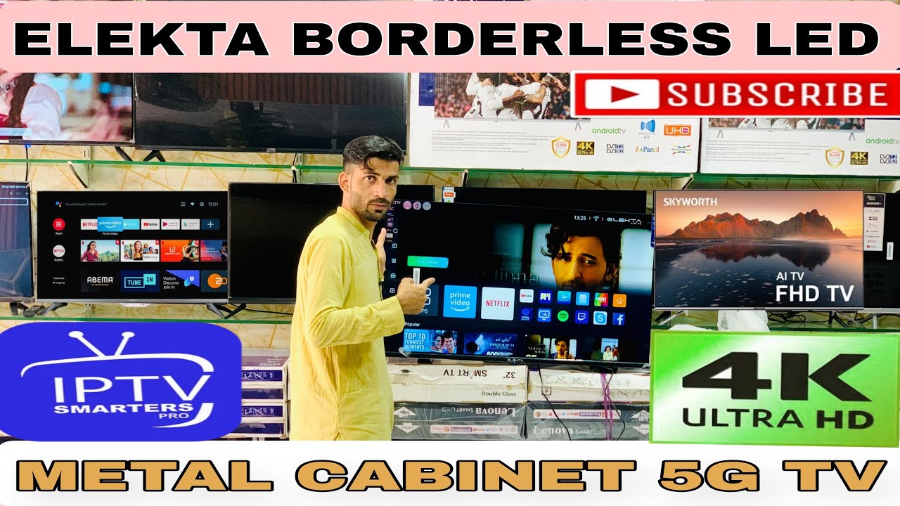 ELEKTA 43 box LED 40 inch android tv 5G tv new model in Jackson market Karachi Pakistan