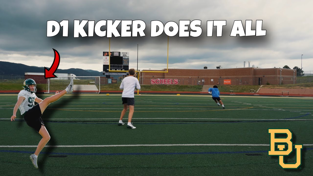Training Day with a D1 Athlete: Kicker Turned QB | FOOTBALL VLOG